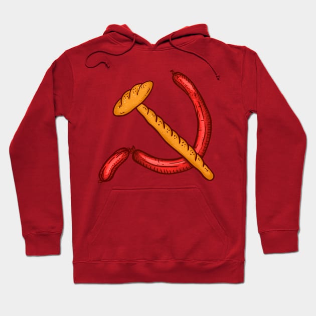 Bread with mortadella communism Hoodie by opippi